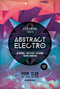 Abstract Electro Flyer by styleWish