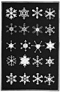 #焕新吧生活# America绘制《 Snowflake 》157种雪花图标。 ​​​​ #LOGO设计集# ​​​​
