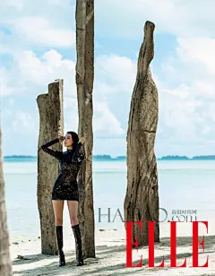 张梓琳登《Elle》2014年8月刊(下半月)封面