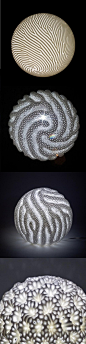 "Reaction" LED Lamps -  | 3D Print : lighting . Beleuchtung . luminaires | Design: Nervous System |