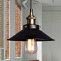 设计师的灯饰现代简约复古工业吊灯艺术铁艺创意小黑裙吧台餐厅灯
