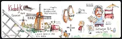 欧洲旅行手绘手帐 | 荷兰风车村