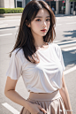可爱少女户外穿搭拍摄_13