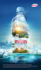 Evian矿泉水平面设计，来源自黄蜂网http://woofeng.cn/