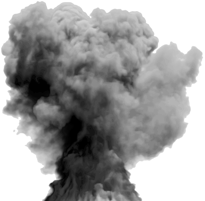 爆炸烟雾 抠图 透明背景 png