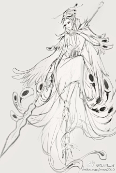三月风筱采集到【风筱】-古风插画or线稿