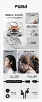 FiiO/飞傲 FF1镀铍振膜可换线平头耳塞HiFi入耳式大动圈耳机-tmall.com天猫