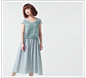 原创设计新款短袖纯色蕾丝清新连衣裙中长款女士裙子