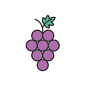 葡萄可爱水果图标图片