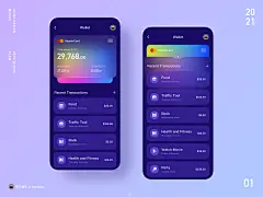 最近的一组玻璃拟物化设计作品分析-UI中国用户体验设计平台