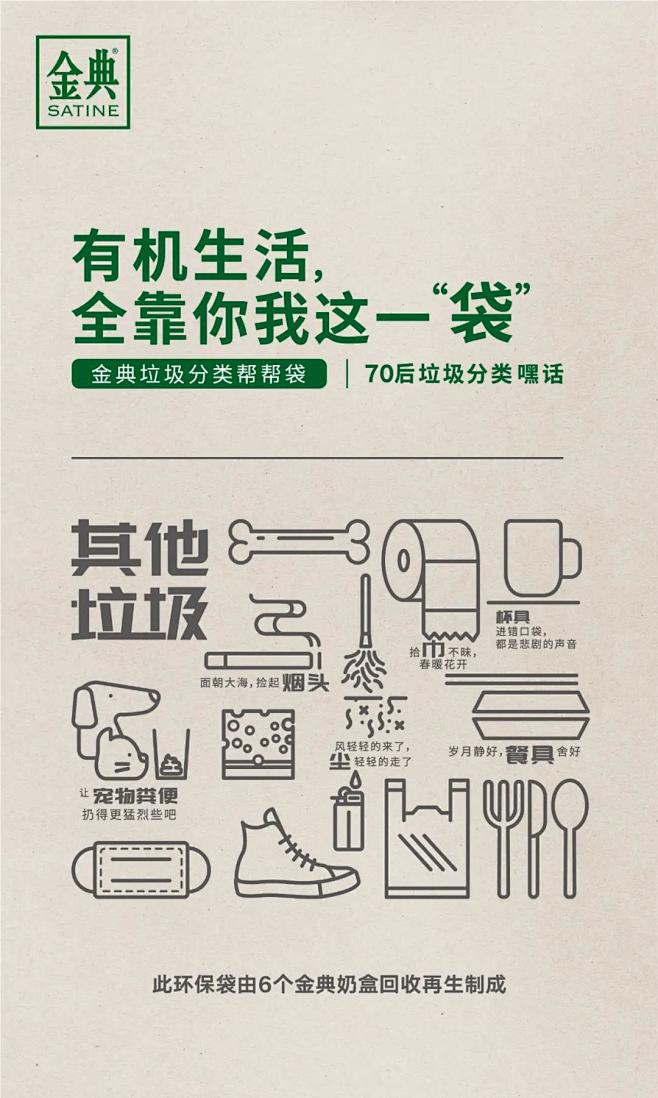 金典有机生活垃圾分类海报 (5)
