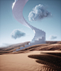 Desert's Dreams : Imagination of the sand in the nocturne silence