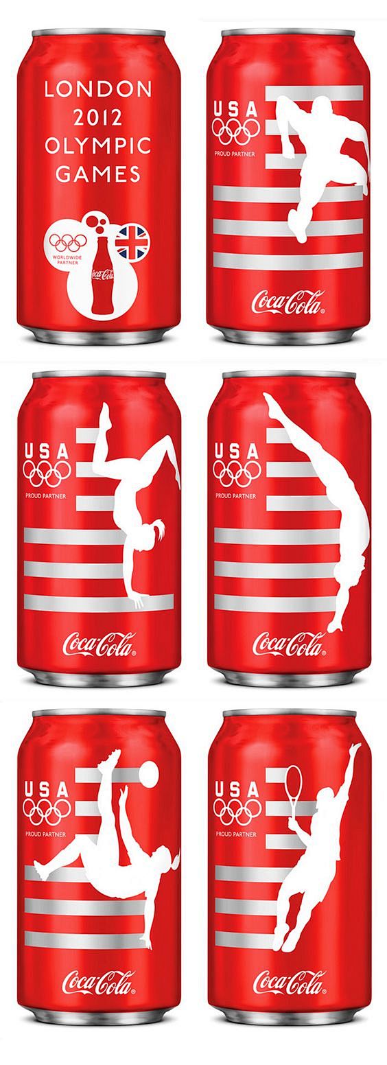 可口可乐推出2012奥运会限量版包装，为...