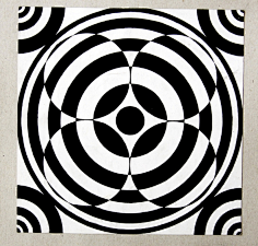 平面构成-花瓣网|陪你做生活的设计师 | [几何形构成的重复图案]