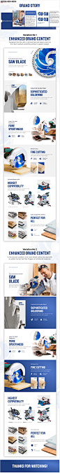 AMAZON PREMIUM A+ CONTENT DESIGN | BRAND STORY SAWBLADE :: Behance