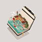 Illustrated calendar focused on the most wonderful locationsin norther