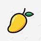 黄色手绘芒果食物元素 免费下载 页面网页 平面电商 创意素材
