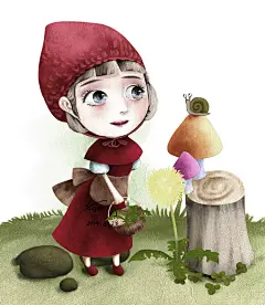 小红帽 | 燎沉香-weixin - 原创作品 - 涂鸦王国插画