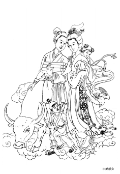 雕刻参考图##玉雕图谱##玉雕线稿##玉雕##描线图##罗汉##古代仕女图