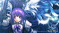 ,eien no aselia,aselia,armor,purple eyes,purple hair,sword,weapon,wings