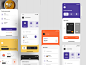 UI Kits : Nibble is a food delivery service iOS app UI Kit consisting of 25 pixel-perfect screens. 

The kit is easy to fully customize to your liking and it leverages of all Sketch and Figma features, including global color and font styles, dynamic compo