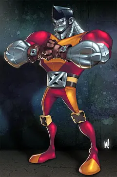 X战警人物插画: 钢巨人(Colossus)