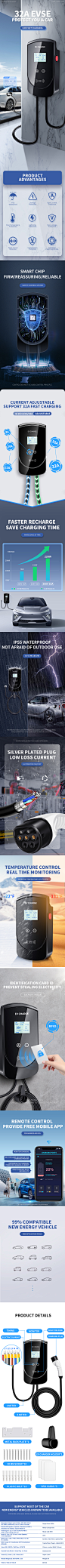 充电桩 新能源充电器 新能源车  详情页 速卖通外贸