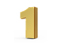 2_Number_gold