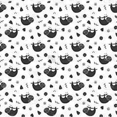 可爱的,动物手,四方连续纹样,卡通,纺织品,野生动物,壁纸,动物,绘制