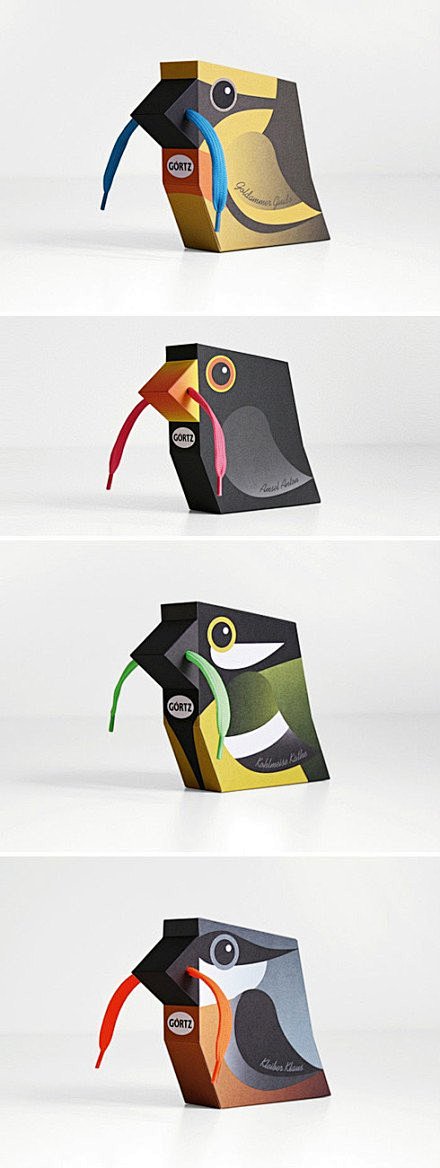 【包装设计】小鸟鞋盒