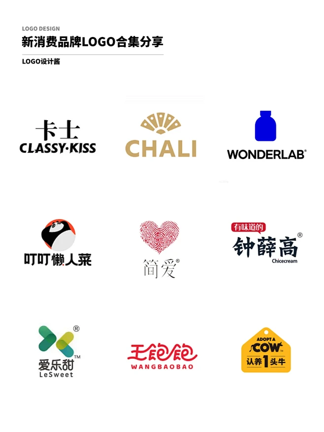 创意logo设计灵感｜新消费品牌logo...