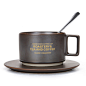 创意美式咖啡杯碟勺 欧式茶具茶水杯子套装 陶瓷情侣杯马克杯定制-淘宝网