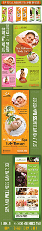 3 in 1 Spa Wellness Banner Bundle 03 - Signage Print Templates