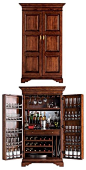 cabinet hidden bar... Closest thing so far to one I saw years ago.. Hinges at the side and not the corner giving depth to the door:: 