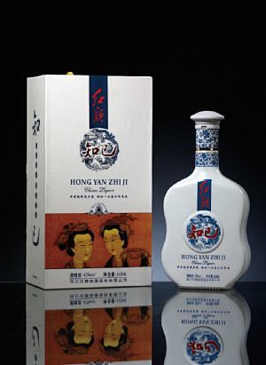 红颜知己酒（青花）(酒包装设计，酒包装盒...