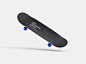 时尚滑板印花图案VI设计滑板效果图展示智能贴图样机PSD素材 3465-淘宝网
