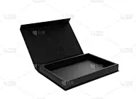 白色背景上的黑盒子