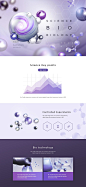 紫色医疗医药网页详情设计