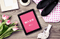 Flower_ipad2_mockup_鮮花高清場景樣機  #素材#