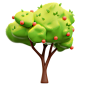 Apple Tree 3D Illustration