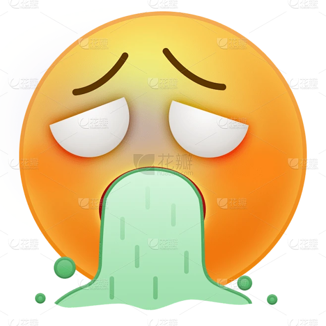 简约呕吐emoji表情包素材-花瓣网