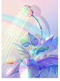 绝美神仙配色 | 静谧时光 画师：Mochy爱夏天 - 堆糖