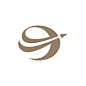 e字母飞行流线logo标志