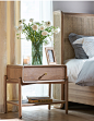 FOUNDHOME 藤元素创意床头柜北欧简约现代卧室家用实木小型床边柜-淘宝网