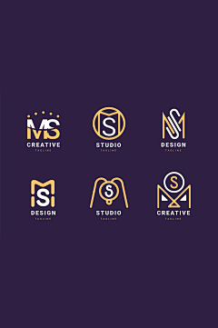 logo-花瓣网|陪你做生活的设计师 | MS英文字母LOGO元素