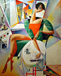 Georgy Kurasov绘画作品  立体主义绘画
