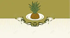 手绘菠萝粉色条纹背景矢量图高清素材 童趣 设计图片 免费下载 页面网页 平面电商 创意素材