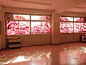 Iwaki Sogo高中的手印樱花壁画(原图尺寸：600x450px)