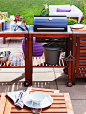 A versatile, comfy and spacious patio - IKEA : Outdoor space can serve multiple purposes. Maximise floor space, learn about barbecues, comfy outdoor cushions, plant pots, and lots more. Click to see how.