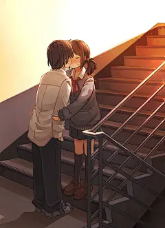 台阶间的差距真美妙♡“阶梯”特辑 : 向上一阶，向下一阶……。大家喜欢什么样的阶梯呢？  一层层不断延续的阶梯，连着一个与这里不同的地方。虽然阶梯看起来仿佛无限延伸，但是只要不断走下去就一定会有终点。玄关前的数段阶梯和通往学校教室的阶梯，只要走过的人心情不同，每天看起来都会不太一样。平时经常走的阶梯也同样如此，几公分的一层阶梯，有的瞬间会让人觉得很浪漫呢。今天，就为大家送上描绘了营造出了奇妙与戏剧性氛围的“阶梯”的插画作品特辑。